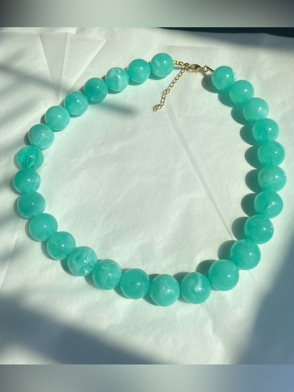 NEW! Mint Beaded Statement Necklace. 🍵 A2-53 - Picture 4 of 5